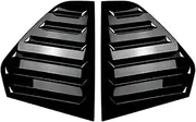A Pair Rear Window Louver Shutter Compatible For Golf 8 Golf MK8 2020+ Side Air Vents Shutter Cover Trim Exterior Accessories(Glossy Black)
