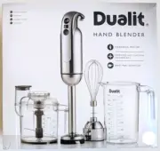 Dualit Hand Blender: Immersion Blender with Chopping Bowl, Whisk, and Jug