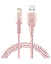LAX Gadgets Apple Mfi Certified 10Ft Rose Lightning To USB Cable