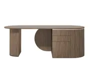 DD Jessie Curved Front Panel Executive Desk
