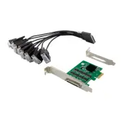 PCI-E to 8 Port RS232 Serial Adapter Multiport Serial Controller Expansion Card