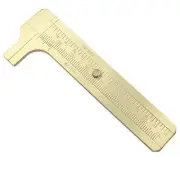 Mini Brass Sliding 80mm Double Scale Caliper for Measuring Gemstones and Jewe...