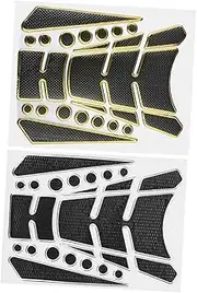 HEALLILY 2pcs Motorcycle Stickers Tank Pad Protector Decal Gas Tank Sticker Motorbike Tank Covers Motorcycle Accessories Oil Tank Cover -Dimensional Soft Glue