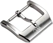 [GUMMMY] 18mm Watch Buckle 316L Stainless Steel Pin Tang Buckle Brushed Watch Clasp For IWC Watch Band Strap Tang Buckle
