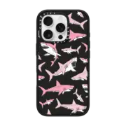 iPhone 16 Pro Impact Case Pink Sharks