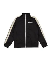 Palm Angels Kids Logo Printed Track Jacket 12,14Y,12Y,10Y black
