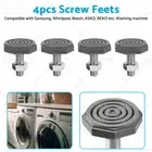4 Universal Front Loader Washing Machine Screw Feet Leg M10 Suitable for Samsung