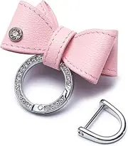 Crystal Car Key Chain For Ladies Women Key Fob, Bow Key Chain Ring Strap Purse Charm