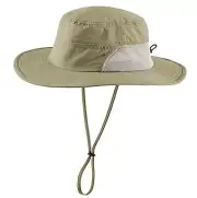 Men's UPF 50+ Wide Brim Boonie Hat Breathable Fishing Hiking Large Dark Khaki