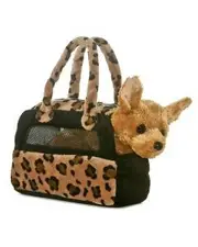 Fancy Pal - Chihuahua in Leopard Print Bag