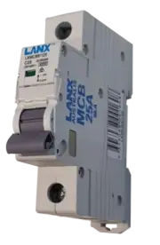Lanx 1 Pole MCB Circuit Breaker 6KA 6 10 16 20 25 32 40 50 63 AMP Din Rail