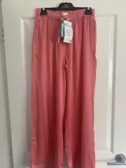 Peter Alexander Ladies Satin Pyjama Pants Coral Medium