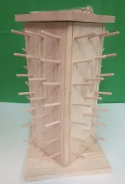 New Brothread 84 Spool 360° Rotating Wooden Thread Embroidery Spool Rack Holder