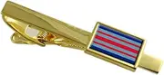 [Select Gifts] Marshal RAF Militairy England Flag Gold Tie Clip Engraved Personalised
