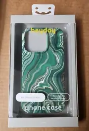 Heyday Phone Case For iPhone 14 Pro W/Magsafe - Jade Marble NEW