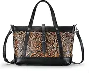 [4YRBAGS] Crossbody Bag for Women Genuine Leather Top Handle Tote Purses Vintage Satchels Handbag