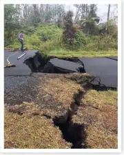 2018 Kilauea Volcano Ground Cracks On Hohea Street Silver Halide Photo