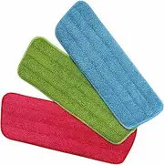 3Pcs Mop Pads, Spray Mop Pads, Microfibre Mop Pads, Spray Mop Replacement Pads, Microfibre Mop Head, Floor Mop Pads, Household Flat Mops Refill for All Spray Mops/Washable Reveal Mops