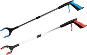 2pcs Trash Trap Grabber Garbage Clamps Trash Picker Upper Durable Litter Picker Garbage Tongs Pincher Grab Tool Pickup Sticks Garbage Picker Upper Tool Durable Garbage Clamp