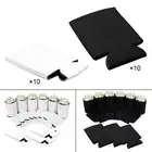 10 Pack Blank Beer Can Coolers Neoprene Soft Drink Coolies Collapsible