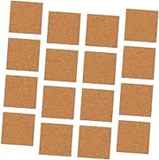 OFFIGAM 36pcs Self Adhesive Cork Coasters Natural Insulation Pads for DIY Crafts Home Decor and Office Use Slip Surface and Writable for