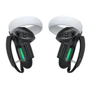 Kiwi Design For META Oculus Quest 2 Upgraded Touch Controller Grip Cover Black