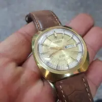 在飛比找Yahoo!奇摩拍賣優惠-40mm＜金塊錶＞超大錶徑 厚實 SANDOZ 機械錶 瑞士