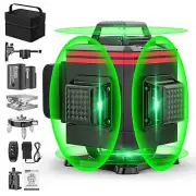 16 Lines Laser Level 4x360° Self Leveling Green Laser Level， 4D Gree