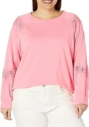Tommy Hilfiger Women's Plus Everyday Soft Long Sleeve Pullover