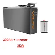 VoltX 200Ah Slim 12V Lithium Battey + 3KW Inverter