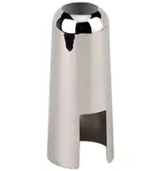 Metal Alto Saxophone Mouthpiece Cap in Nickel Finish