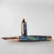 Super Mega Abalone Limited Edition 999/Rosegold Trim Fountain Pen - B