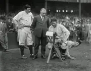 Nick Altrock, Babe Ruth, Manager Mcgraw And Al Schacht 1923 OLD PHOTO