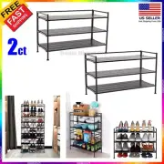 Heavy duty shoe rack organizer storage for closet kitchen garage stackable 3tire