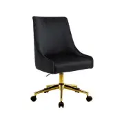 HomeStar Hamilton Velvet Fabric Modern Office Computer Task Desk Chair - Dark Bl