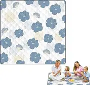 Waterproof Picnic Blankets for Outdoors - Beach Vacation Picnic Sandproof Blanket | Spacious Camping Ground Cover Travel Hiking Accessories for Barbecue Backpacking Climbing