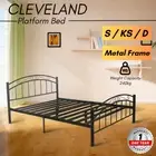 Priceworth Bed Frame Double Single KingSingle Size Platform Metal Frame Black