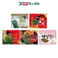 在飛比找ETMall東森購物網優惠-良澔無調味/片烤/酥爆/韓式海苔系列(日式無調味/片烤蒜香/