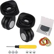 BQLZR 4.9cm Diameter Luggage Replacement Wheels Left & Right Swivel Caster Pack of 2