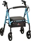 Nova Star 8 Rollator Adjustable Folding Walker 4258 DIAMOND BLUE