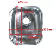 New Small Bar Single BOWL 405 x355 x160mm Inset Kitchen Laundry SINK TUB CM4 20L