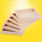 Wooden Wooden Tray Blank Picture Frame Simple Square Wood Boards Children's