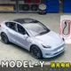 模型車 1:24 MODEL Y 仿真汽車模型 合金車模 聲光回力車 開門玩具車 收藏生日禮物