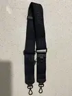 Mimco Black Gunmetal Wide Webbing Bag Strap Brand New