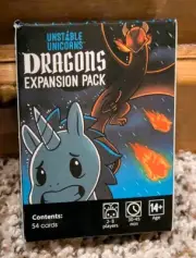 Unstable Unicorns~Dragons Expansion Pack - 54 Cards - NIB-complete-never Opened!