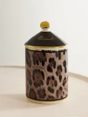 [Dolce & Gabbana] Dolce & Gabbana - Patchouli Scented Candle, 340g - Leopard print - One size One size Animal print