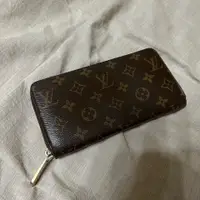 在飛比找PopChill優惠-[二手] LV Monogram 經典老花拉鍊長夾(棕色)