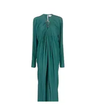 draped midi dress FR36 Blue