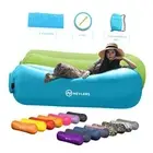 2 Pack Inflatable Loungers Air Sofa Couch | Perfect for Beach Blue & Green