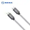 [欣亞] 日本SEKC USB3.1 Type-C to Type-C PD 20V5A 2m 100W高速10Gbps強韌傳輸 線 (太空灰